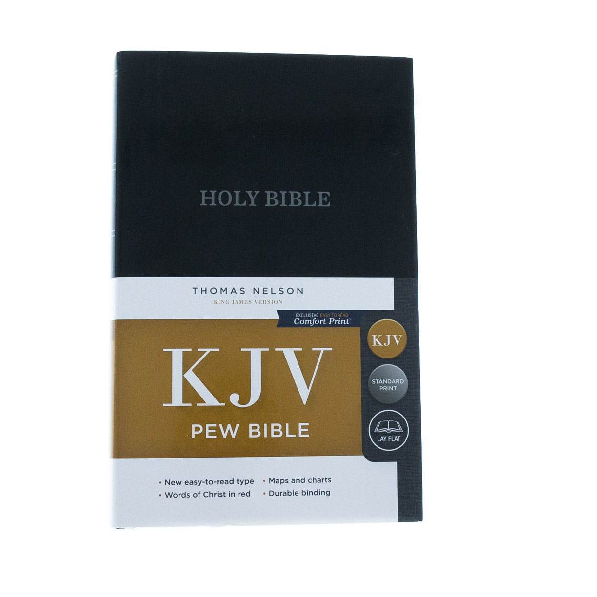 Image of KJV, Pew Bible, Hardcover, Black, Red Letter Edition
