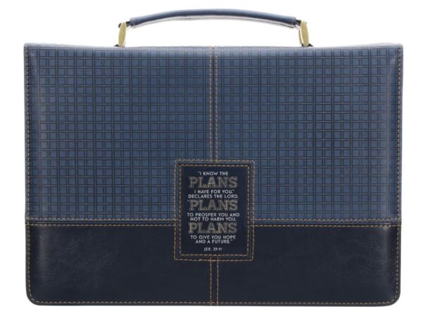Bible Cover Classic Navy Grad Plans Jer. 29:11