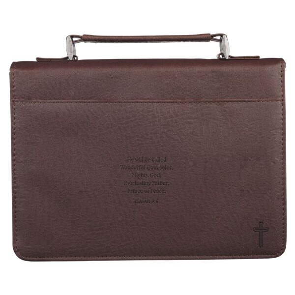 Bible Cover Classic Brown Names of Jesus Isa. 9:6 - Image 2