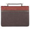 Bible Cover Classic Two-tone Brown I Will Carry You Isa. 46:4 - Image 2