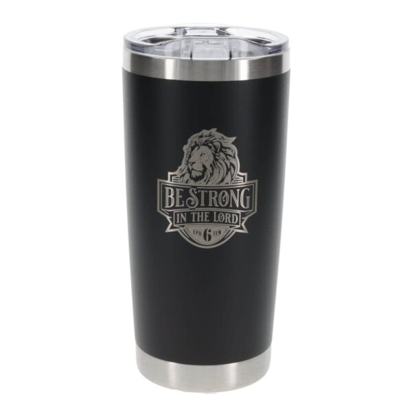 Tumbler SS Black Be Strong in the Lord Eph. 6:10