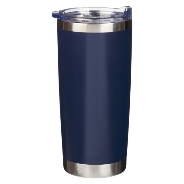 Tumbler SS Navy Walk By Faith 2 Cor. 5:7 - Image 2