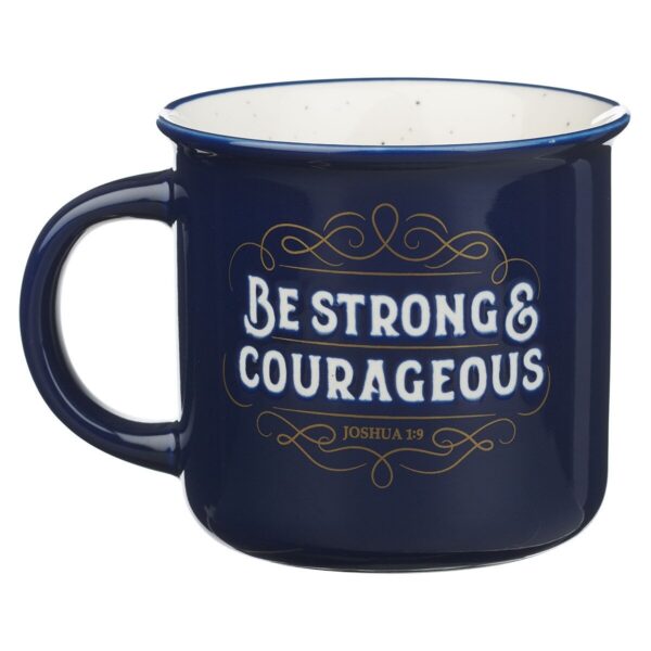 Mug Navy Strong & Courageous Josh. 1:9 - Image 2