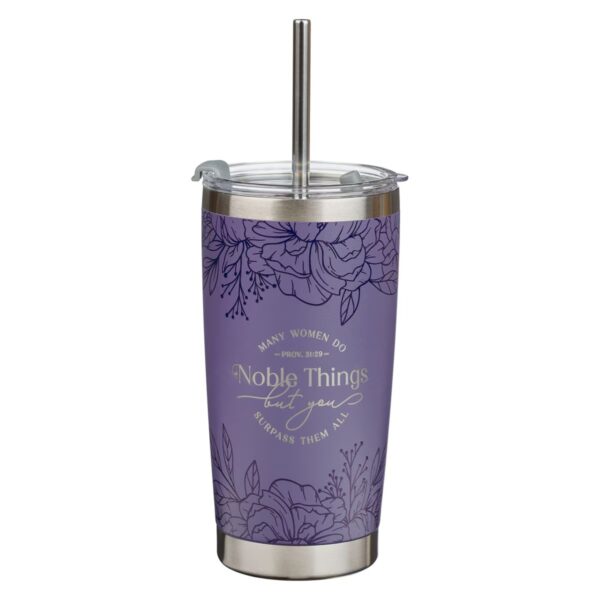 Tumbler SS Purple Noble Things Prov. 31:29