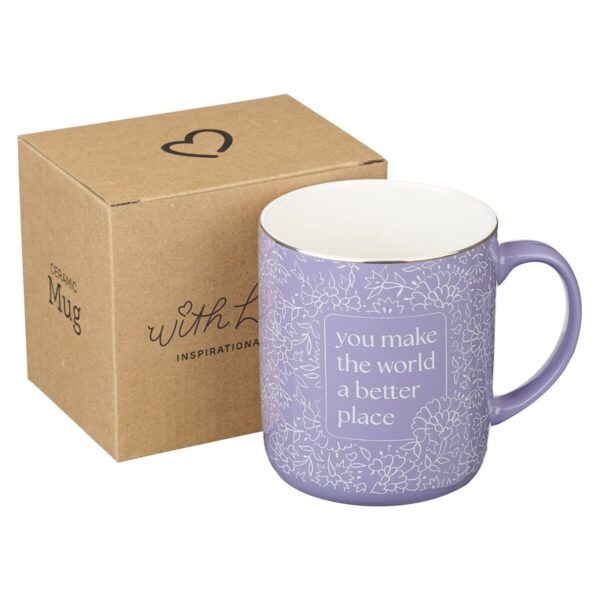 Mug Purple You Make the World A Better Place - Image 3
