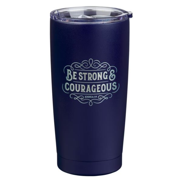 Tumbler SS Navy Be Strong Josh. 1:9