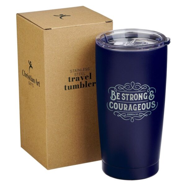 Tumbler SS Navy Be Strong Josh. 1:9 - Image 3