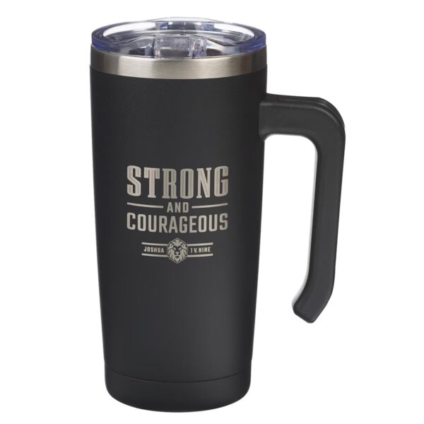 Tumbler SS Strong and Courageous Josh. 1:9