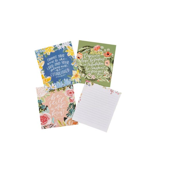 Scripture Cards w/Stand Floral - Image 3