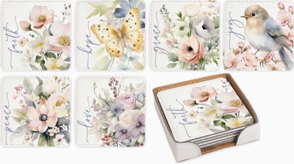 Soft Pastel Assorted - Coaster Set