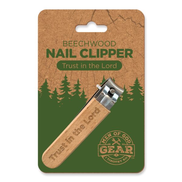 Beechwood Nail Clipper - Trust in the Lord - Image 2