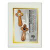Olive Wood Wedding Comfort Crosses in Gift Box - Image 2