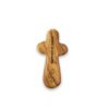 Olive Wood Comfort Cross Baptized in Christ, Laser Engraved, Carded