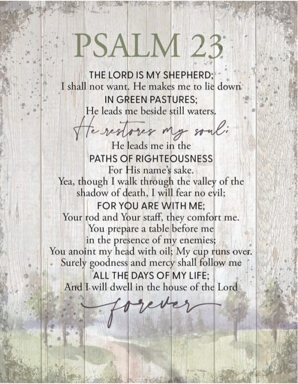Psalm 23 - 11.75X15