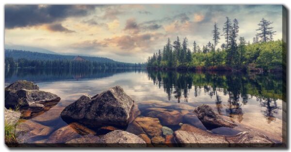 Wild Mountain Lake 20"x40"