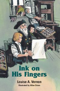 Image of Ink on His Fingers -Louise A. Vernon Religious Heritage
