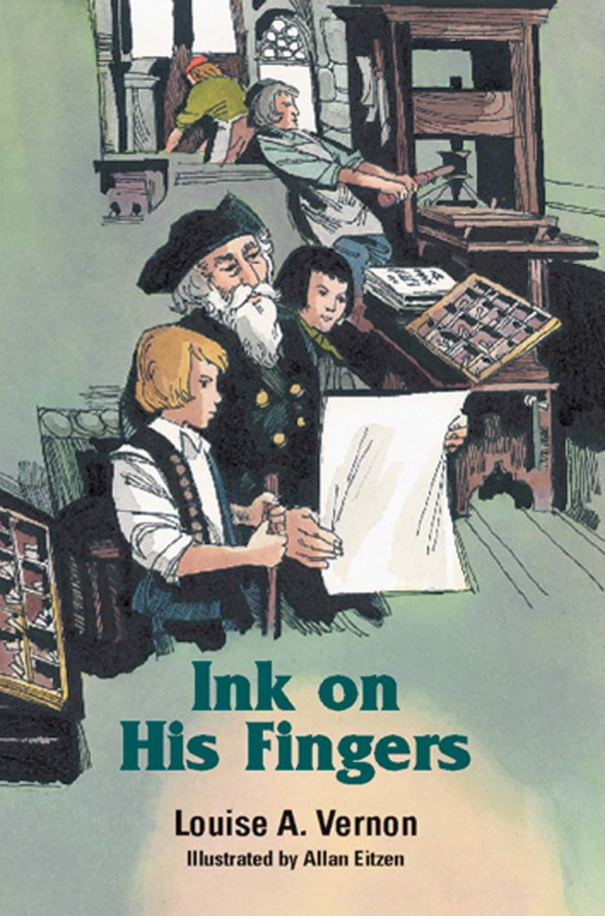 Image of Ink on His Fingers -Louise A. Vernon Religious Heritage