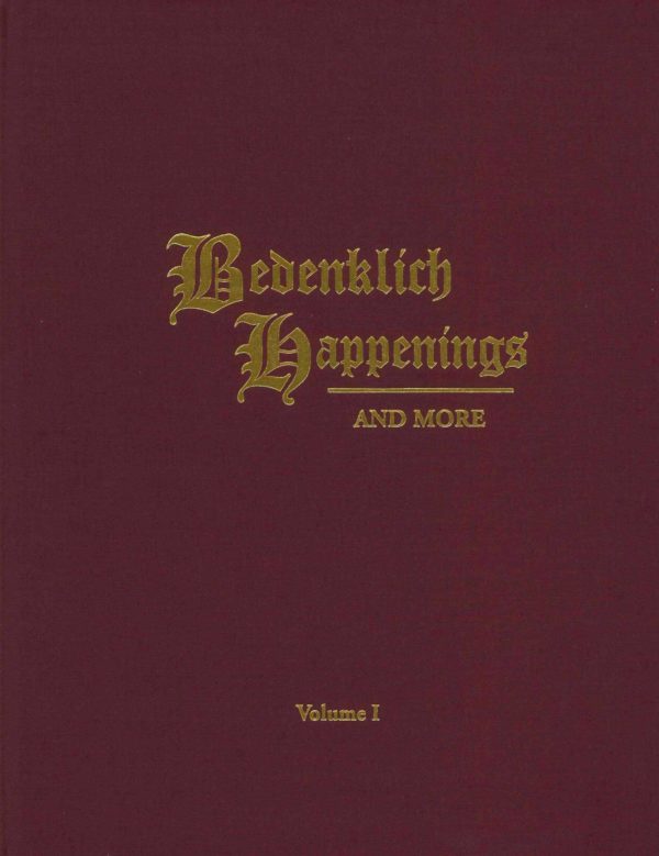 Bedenklich Happenings Volume 1