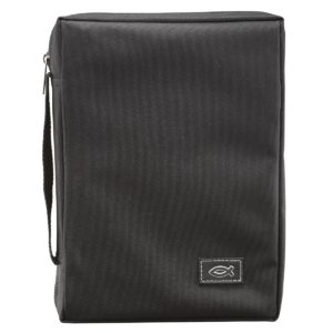 Image of BC: Black Polyester With Fish Emblem Small