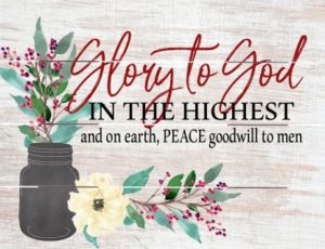 Image of Pallet Art Glory to God in the Highest 9×12