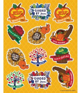 Image of Fall Faith Shape Stickers