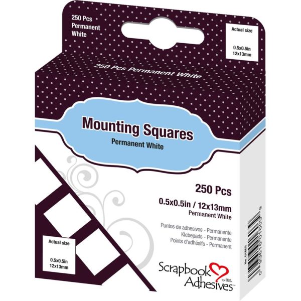 Scrapbook Adhesives Mounting Squares 250/Pkg