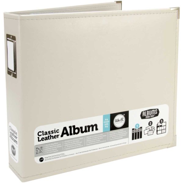 Album Leather D-Ring Greige 12"X12"