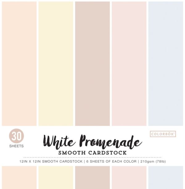 Cardstock Smooth White Promenade, 12"X12" 30/Pkg 630 1189 0