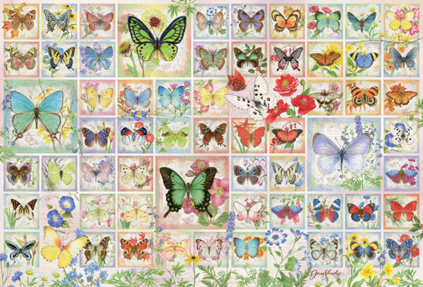 Butterflies and Blossoms 2000 pc Puzzle - Image 2