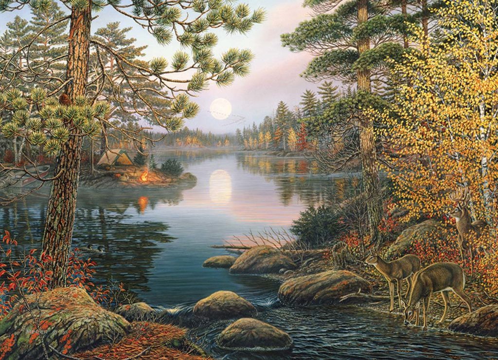Image of Puzzle Deer Lake 1000 pc- Discontinued