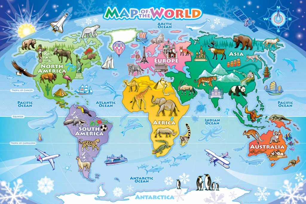 Image of Puzzle Tray World Map 35 pc