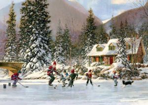 Image of Puzzle Tray Hockey Pond 35 pcs