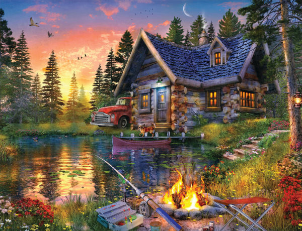 Puzzle Sun Kissed Cabin 500 pc 654 1991 0