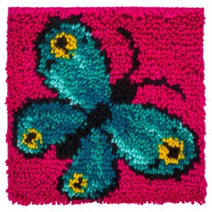 Image of Latch Hook Kit Butterfly 8″X8″