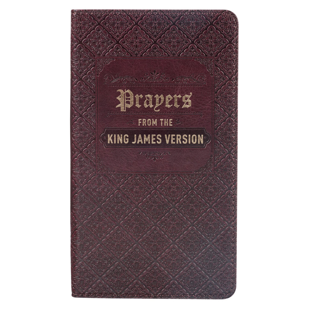 Image of Prayers from the King James Version Brown Faux Leather Gift Book