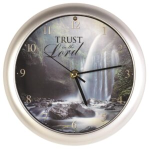 Image of Trust In The Lord Musical Wall Clock 8″