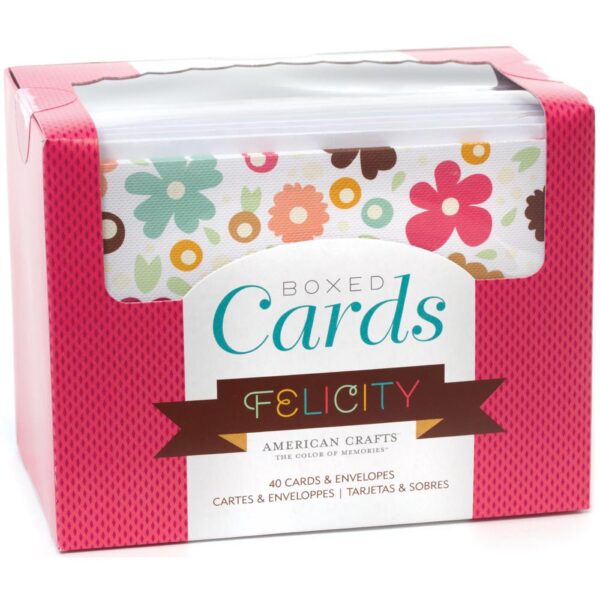 Cards Felicity W/Envelopes (4.375"X5.75") 40/Box -discontinued 630 0580 0 1