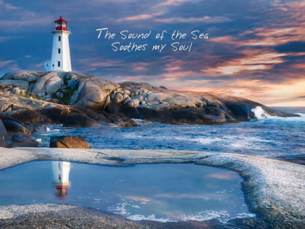 Puzzle Peggy's Cove - Reflection in Blue 00440