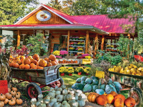 Puzzle Fall Harvest Farm Market 1000 Pc