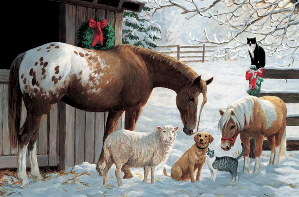 Image of Puzzle Tray Barnyard Greetings – 35pc