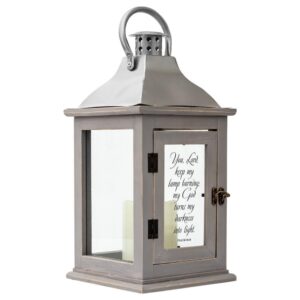 Image of YOU, LORD, KEEP MY LAMP BURNING/PSALM 18 Lantern