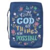BC: Canvas Large Navy with God All Things Matthew 19:26 Large