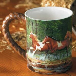 Image of Sculpted Mug Spring Creek Run – Horse 16 oz.