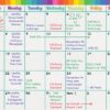 Write-On / Wipe-Off Colorful Calendar Chart 17" x 22" - Image 2