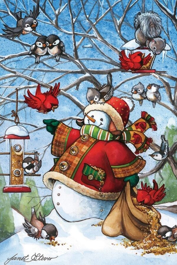 Puzzle Frosty Feeds His Friends 1000pc - Discontinued