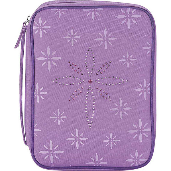 BC: Purple Flower Petals Reinforced Canvas with Handle - Medium 124 0877 0