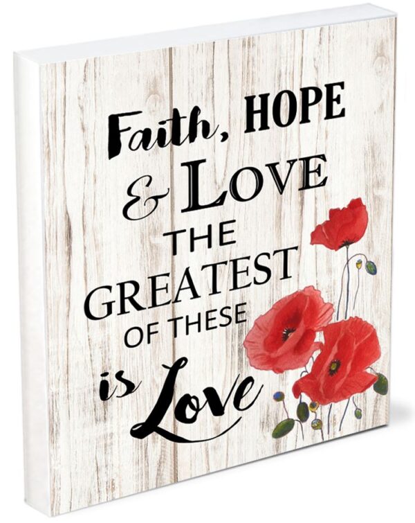 Sheflie: Faith, Hope Love 4"x5" - Duplicate Item 132 0082 0