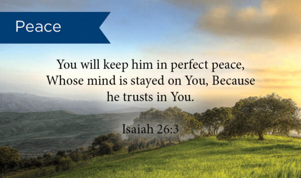 Peace Isaiah 26: Pass Along Cards