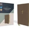 NIV Larger Print Leathersoft Compact Brown Bible - Image 2
