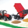 Massey Ferguson 7480 with Tipping Trailer - Image 4